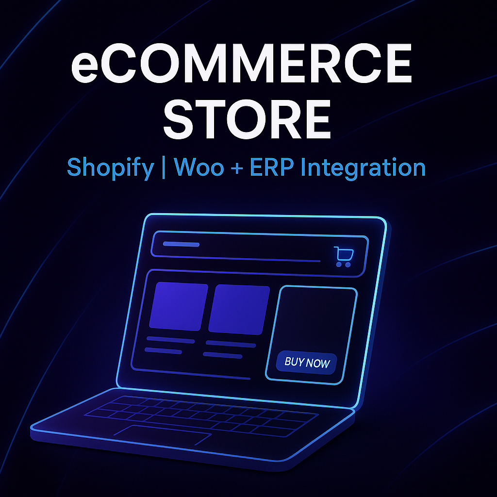 eCommerce Store (Shopify, Woo + ERP Integration)