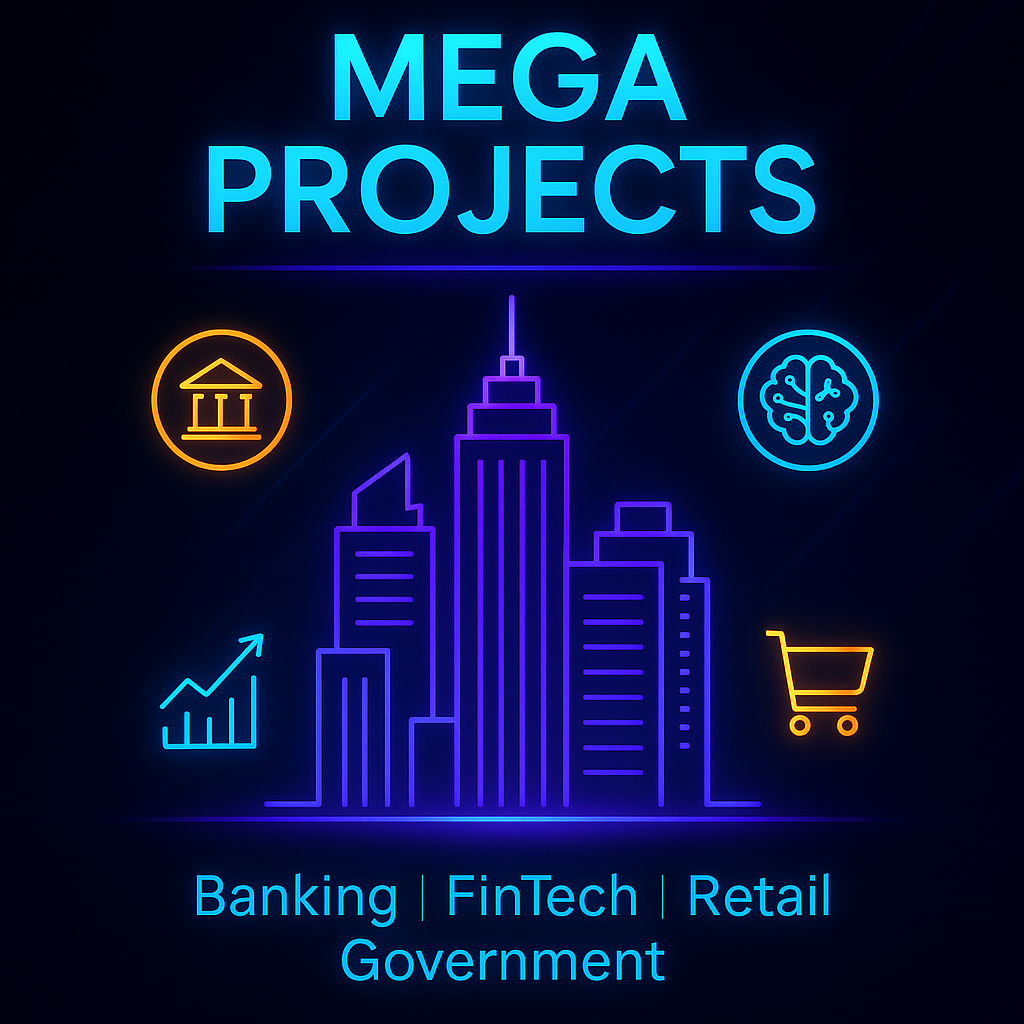 Turnkey Mega Projects (Banking, FinTech, Retail, Government)