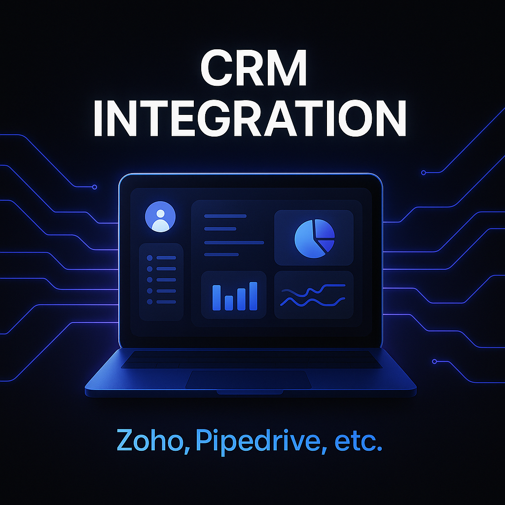 CRM Integration (Zoho, Pipedrive, etc.) | CRM-Integration (Zoho, Pipedrive usw.)
